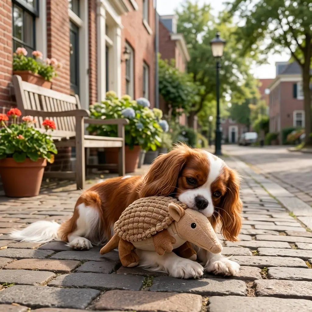 Soft plush chew toy for dogs