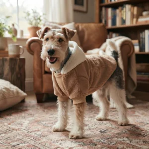 Cozy fleece dog hoodie