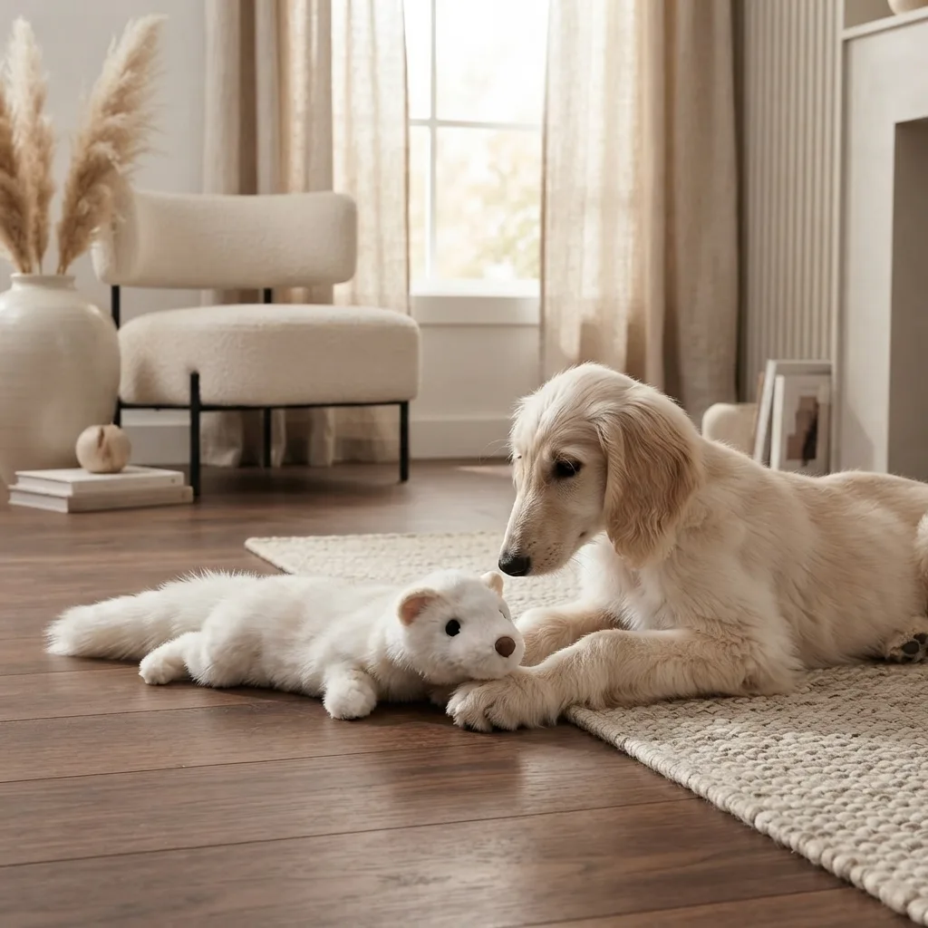 Goose Feather Squeaky Dog Chew Toy - Image 3